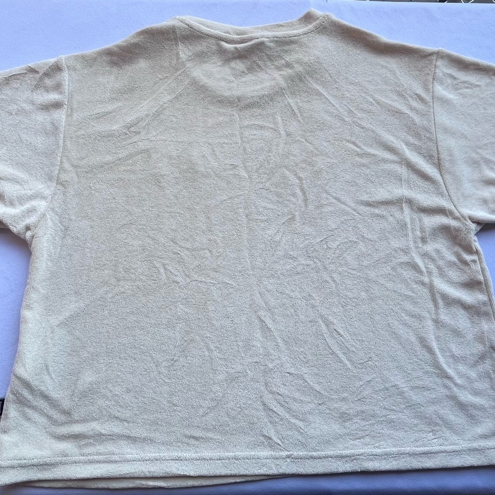 Puma Beige Tee with White Logo - Picture 4 of 6